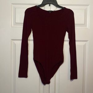New burgundy bodysuit NWT